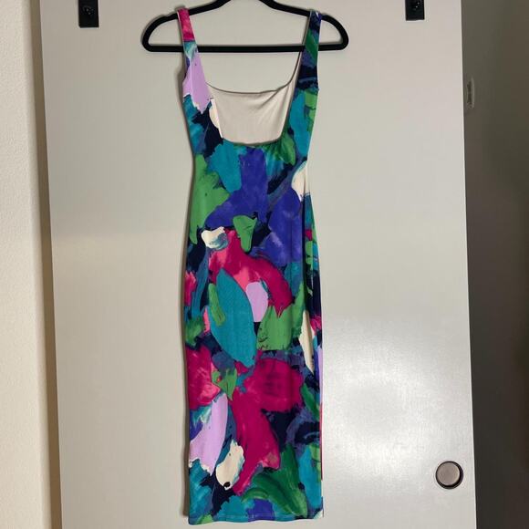 Multicolor Midi Bodycon Dress - Picture 4 of 5
